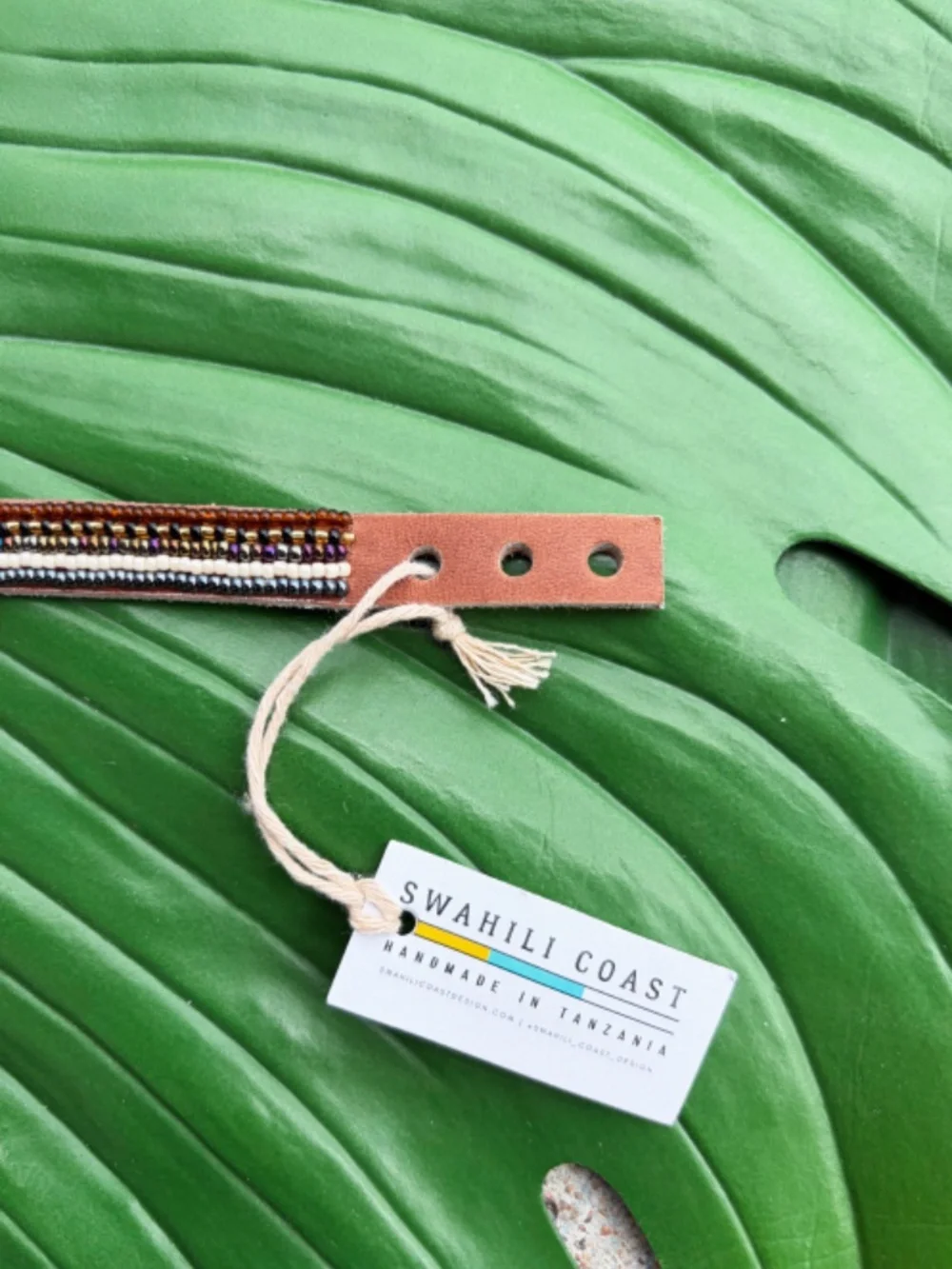 Swahili Coast Design Narrow Beaded Cuff